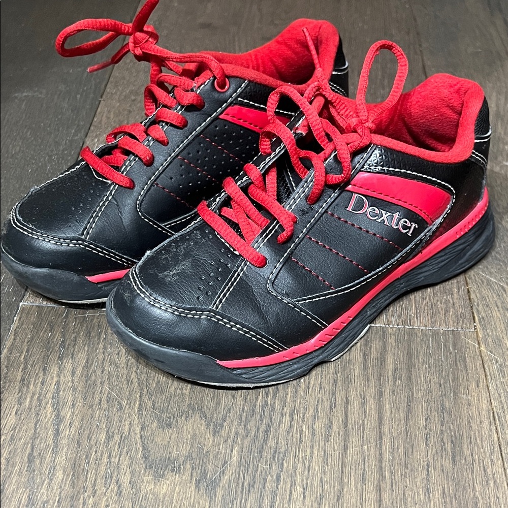 Dexter Black and Red Boys Bowling Shoes